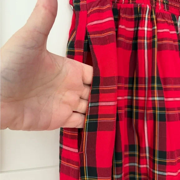 Old Navy Red Tartan Maxi Skirt, XL - Picture 2 of 7